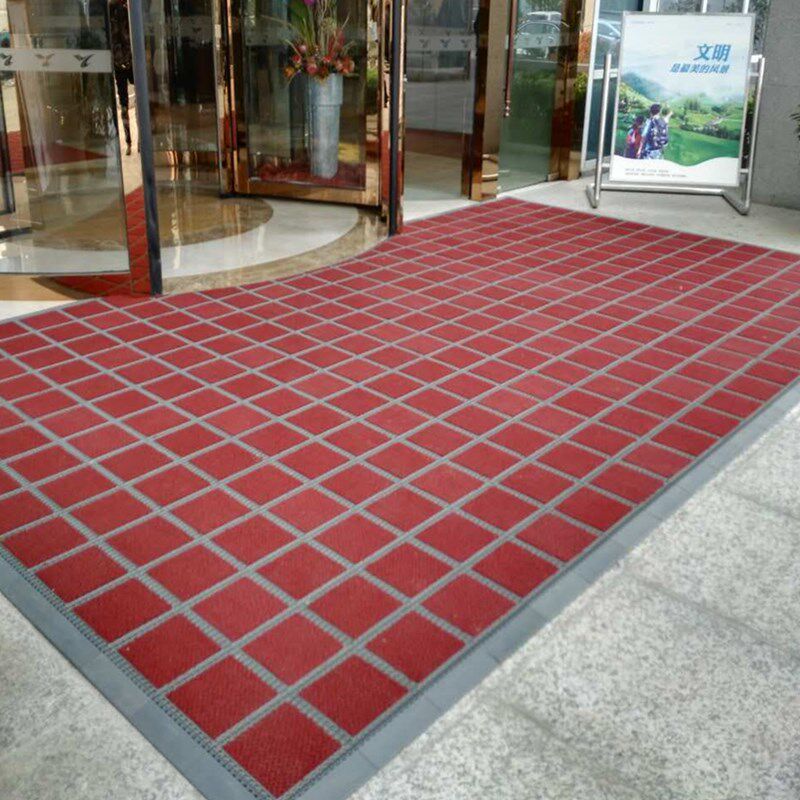 商场门口地垫g宾馆公司定制进门垫子酒店拼装模块除尘脚垫灰色地