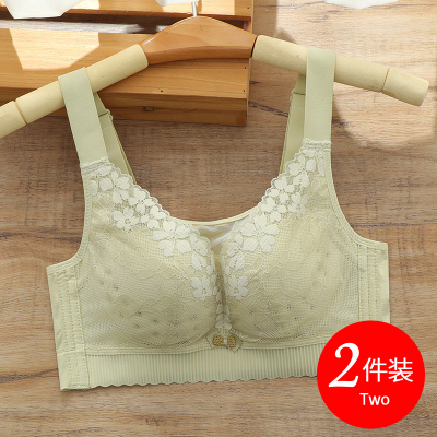 大胸显小内衣女士薄款收副乳胸罩抹胸式文胸无钢圈无磁Y大杯大罩