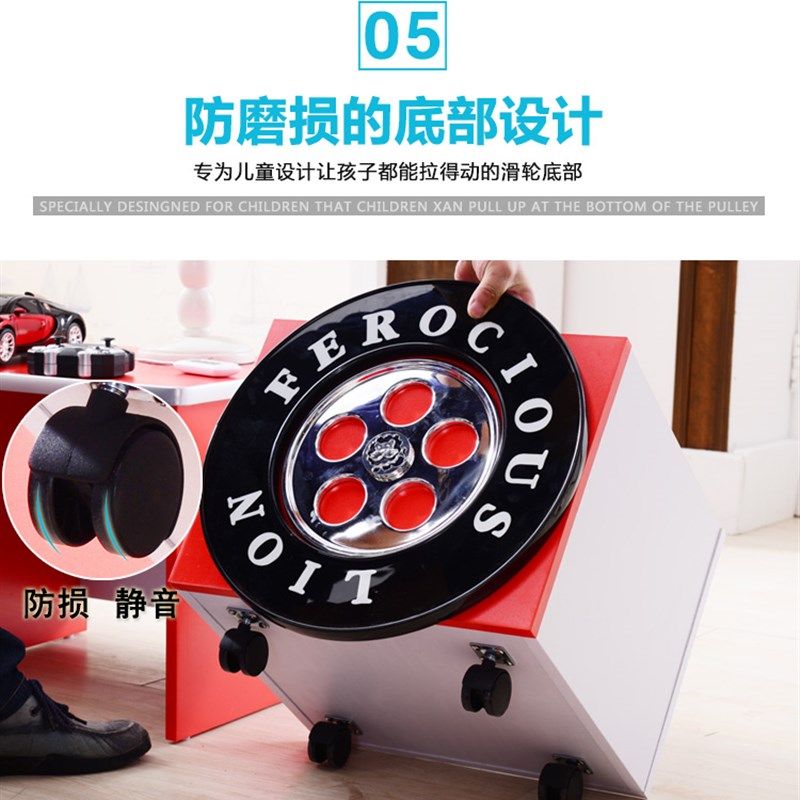 儿童床头柜卡通创意床头柜儿童房储物收纳柜汽车床床头柜卧室家具