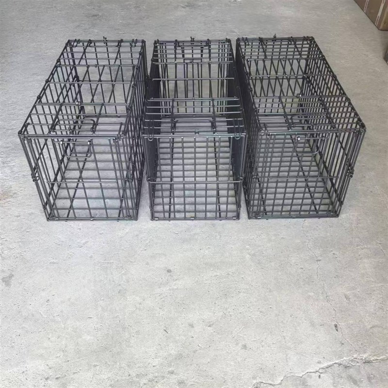 新款烤漆可折叠纯手工焊接钢筋收狗笼托运笼土狗杂斗笼田园犬宠物