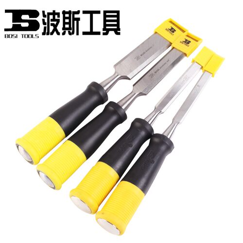 波斯工具1寸3/4寸1/2寸3/8双色穿心柄木工凿木凿开糟凿木工工具