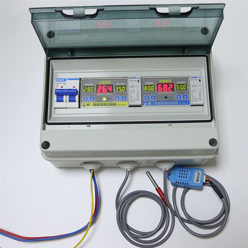 西法电子 智能温湿度控制器 二合一套装 大功率220V/4KW*2路