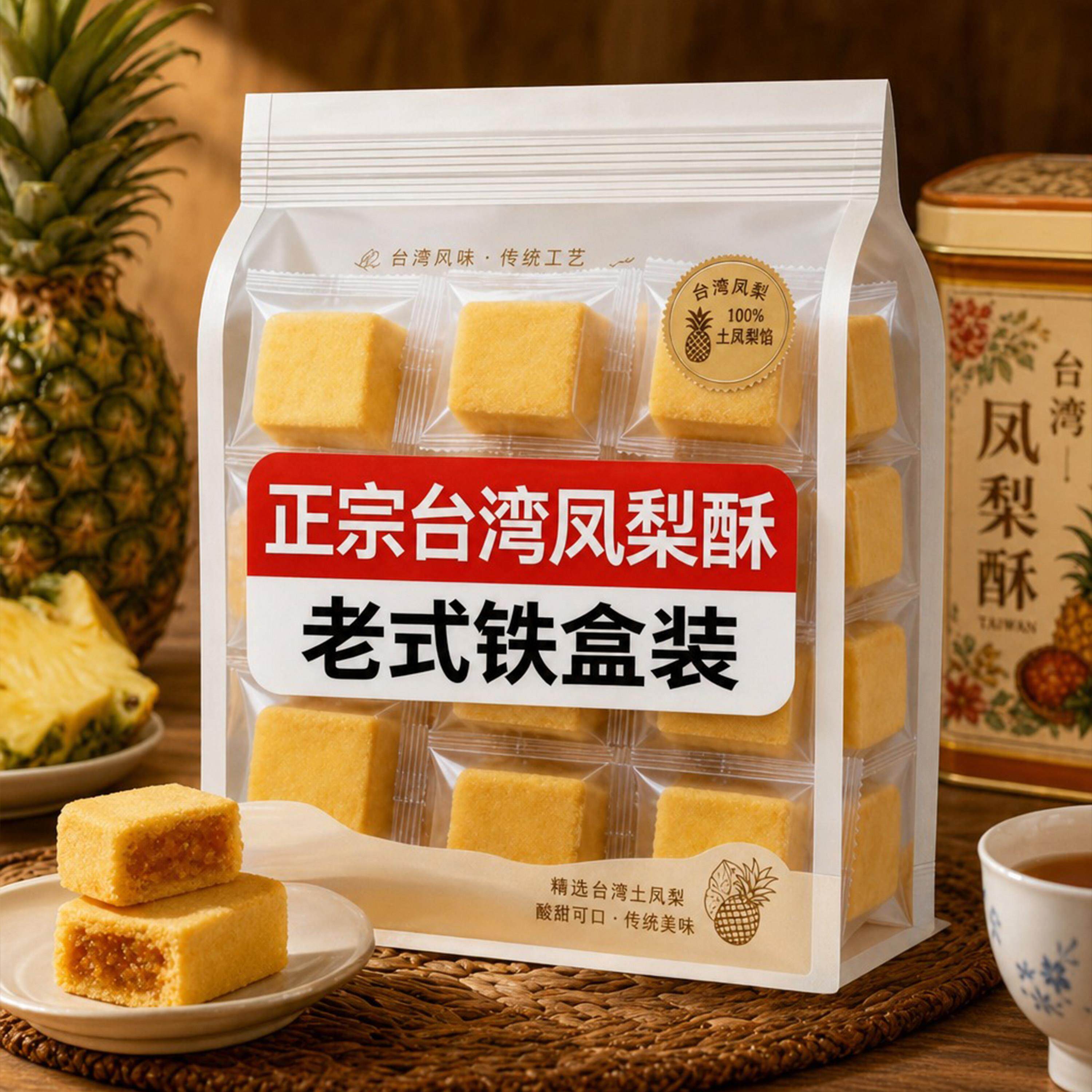 央妈推荐台湾正宗凤梨酥铁盒装官方旗舰店非微热山丘凤梨酥老字号