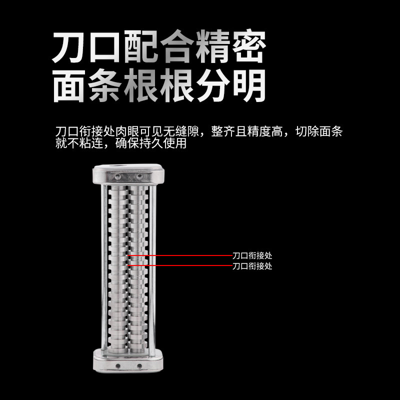不锈钢手动面条机家用迷你款可拆洗清洗不生锈手持切面皮厨房工具