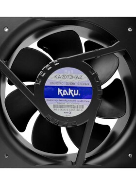 全新原装KAKU卡固轴流风机 KA2072HA2 220V 耐高温防水散热风扇