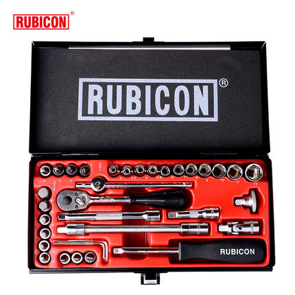 日本罗宾汉RUBICON 35件套筒套装 汽车摩托车汽保维修工具RGS-035