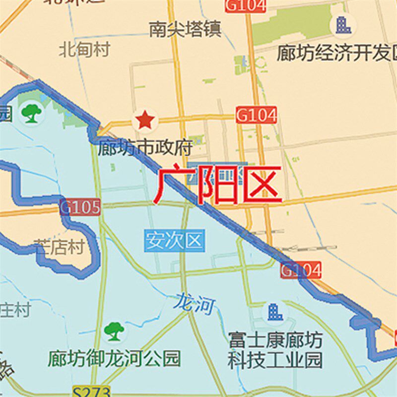 2021新款廊坊市地图贴图办公室挂图高清防水墙壁贴超X大装饰画定