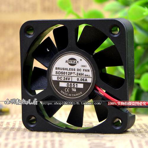 原装 SINWAN SD5012PT-24H 24V 0.06A 5CM 5010 变频器散热风扇