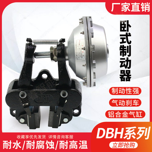 DBH-204卧式空压蝶式制动器通气刹车气动碟刹充气夹盘刹TYPE NO.5