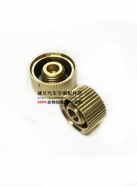 汽车空调管防尘盖 环保高低压加氟嘴铜盖 气门嘴加注口堵漏铜盖