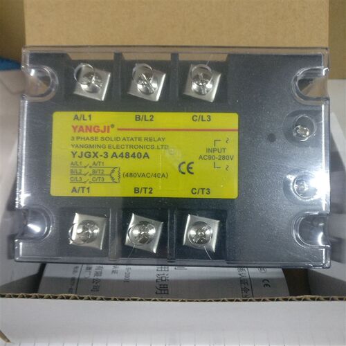 阳继YANGJI 三相交流固态继电器 YJGX-3 A4840A (40A/480VAC)