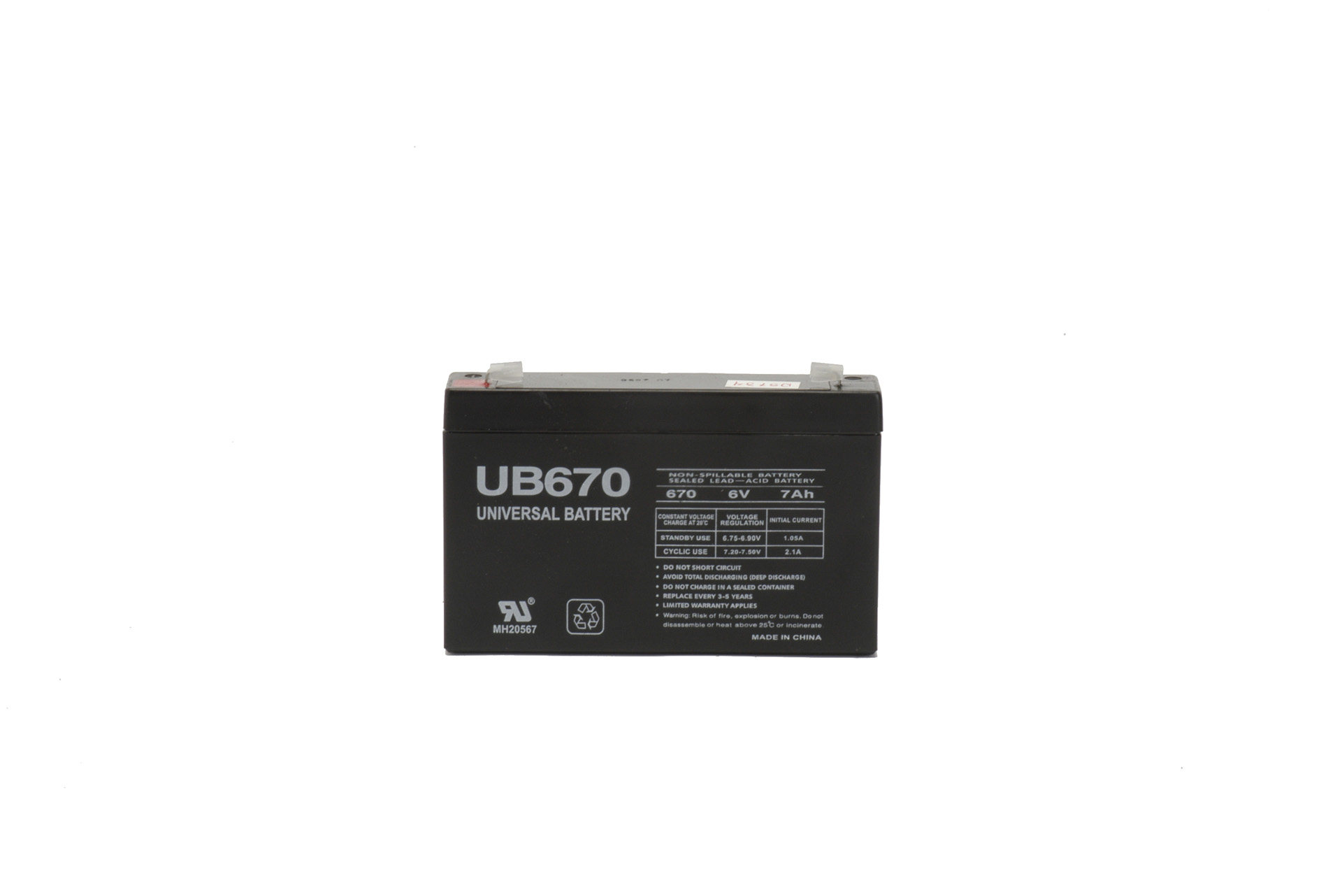 正品全新UB670 6V7AH应急电源 医疗设备 照明电源 玩具车用蓄电池