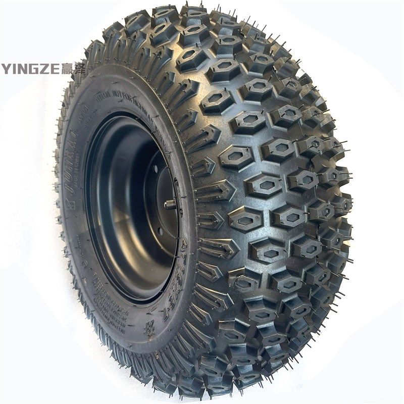 四轮沙滩车卡丁车摩托车配件16x8-7寸钻石越野真空轮胎轮毂