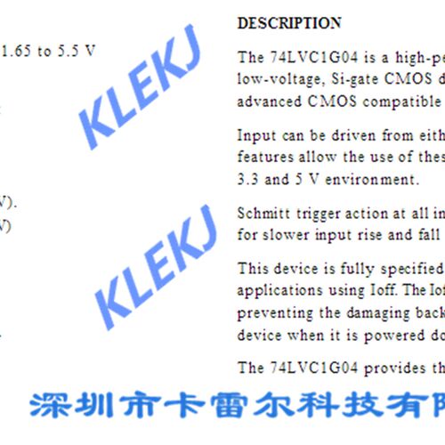 74LVC1G04 74LVC1G04GW 逻辑芯片 原装正品 丝印;VC  SOT-353