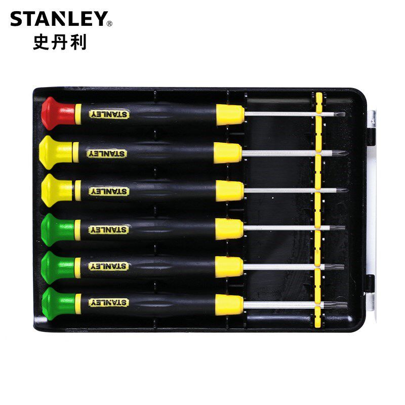 史丹利/STANLEY6件套一件十字花形微型螺丝批组套66-391-23