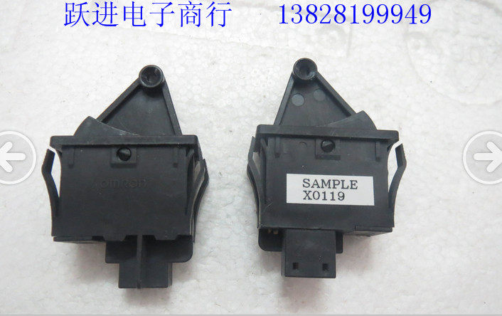 进口日本OMRON SAMPLE X0119翘板开关 2脚2档船型开关