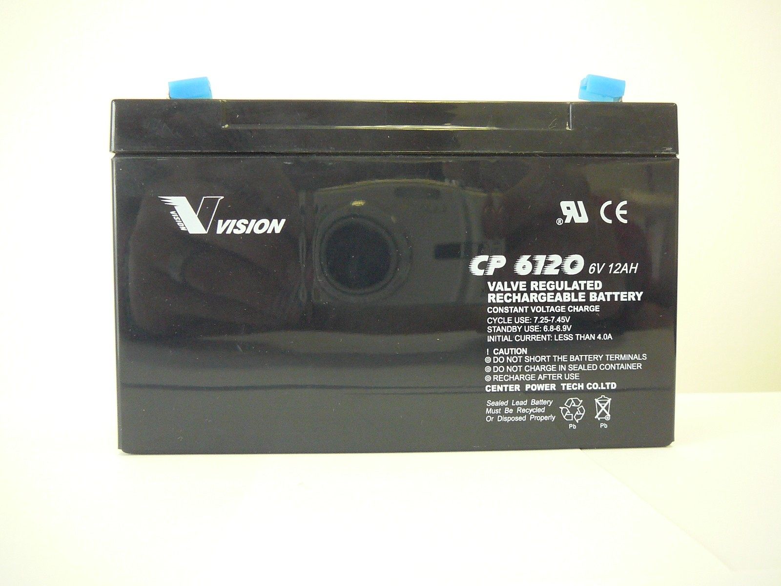 正品全新VISION CP6120 6V12AH应急电源 好孩子玩具车用蓄电池