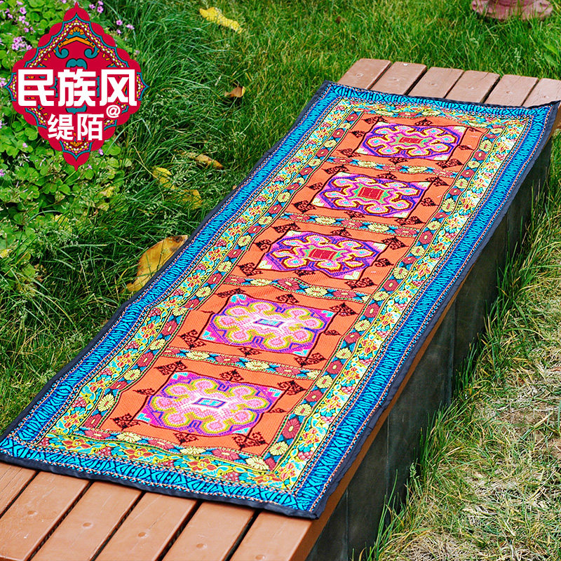 十字绣桌旗茶几桌旗布长条餐桌茶台布艺鞋柜布盖巾床旗尾巾沙发垫