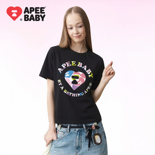 APEE迷彩多巴胺短袖T恤