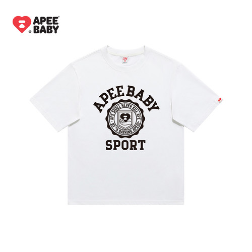 APEE字母多巴胺短袖T恤