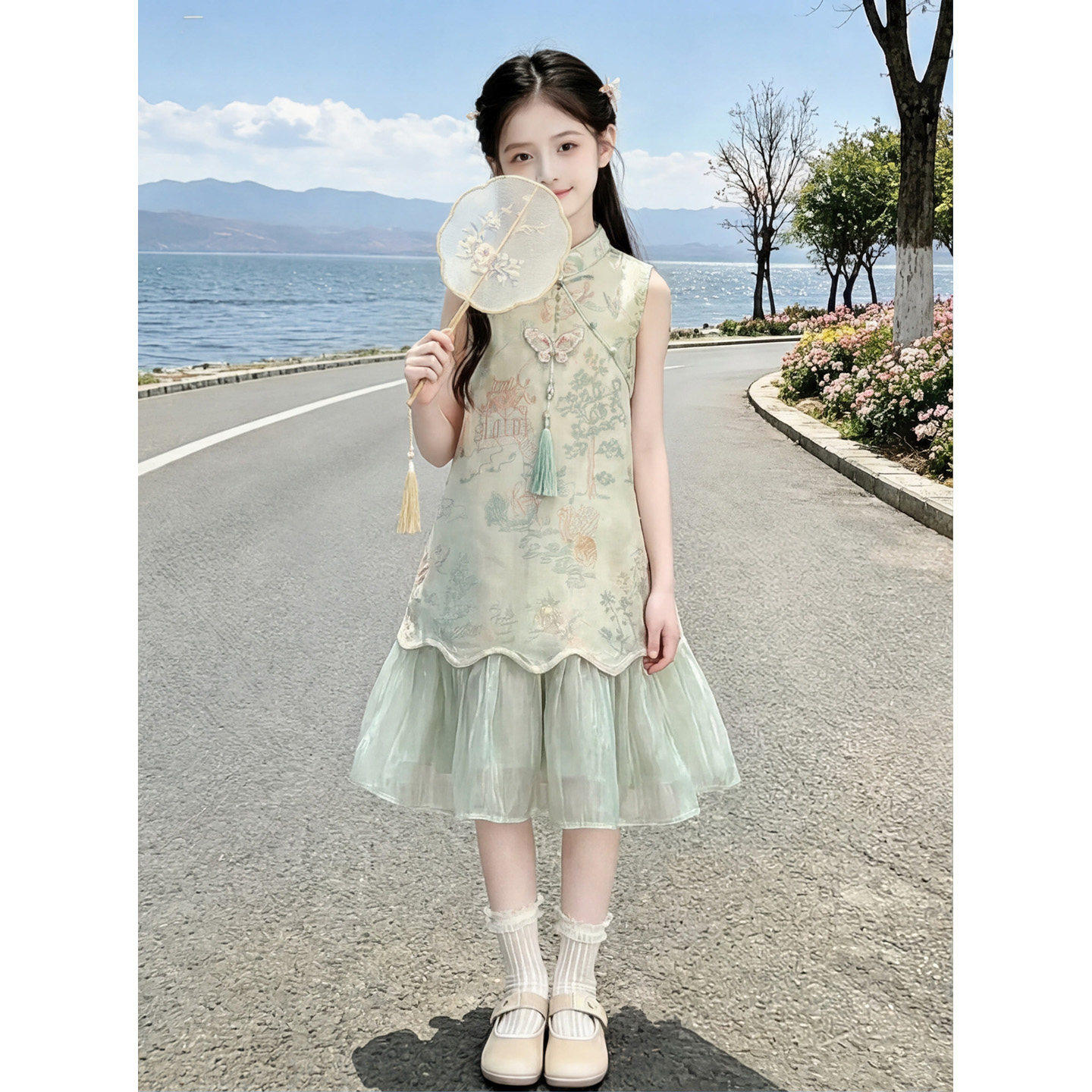 2026新款今年流行爆款女童汉服古风绝美夏季薄款旗袍裙夏天超好看