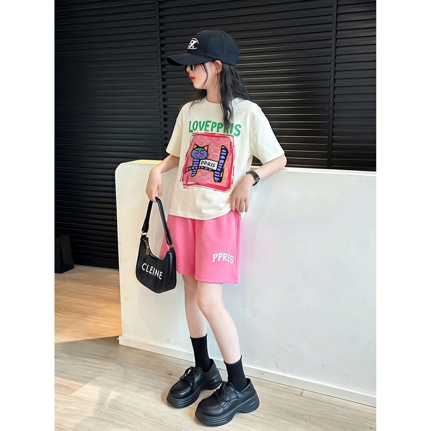 女童夏套装2026新款儿童夏装短袖短裤童装夏季女孩衣服运动两件套