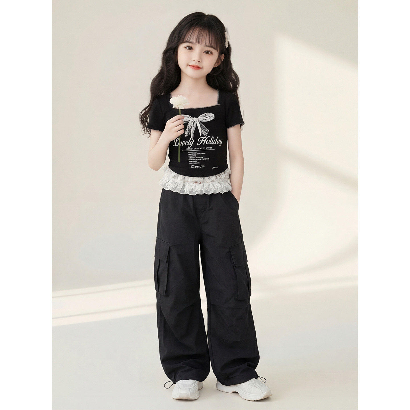 女童夏季套装2026新款儿童时尚