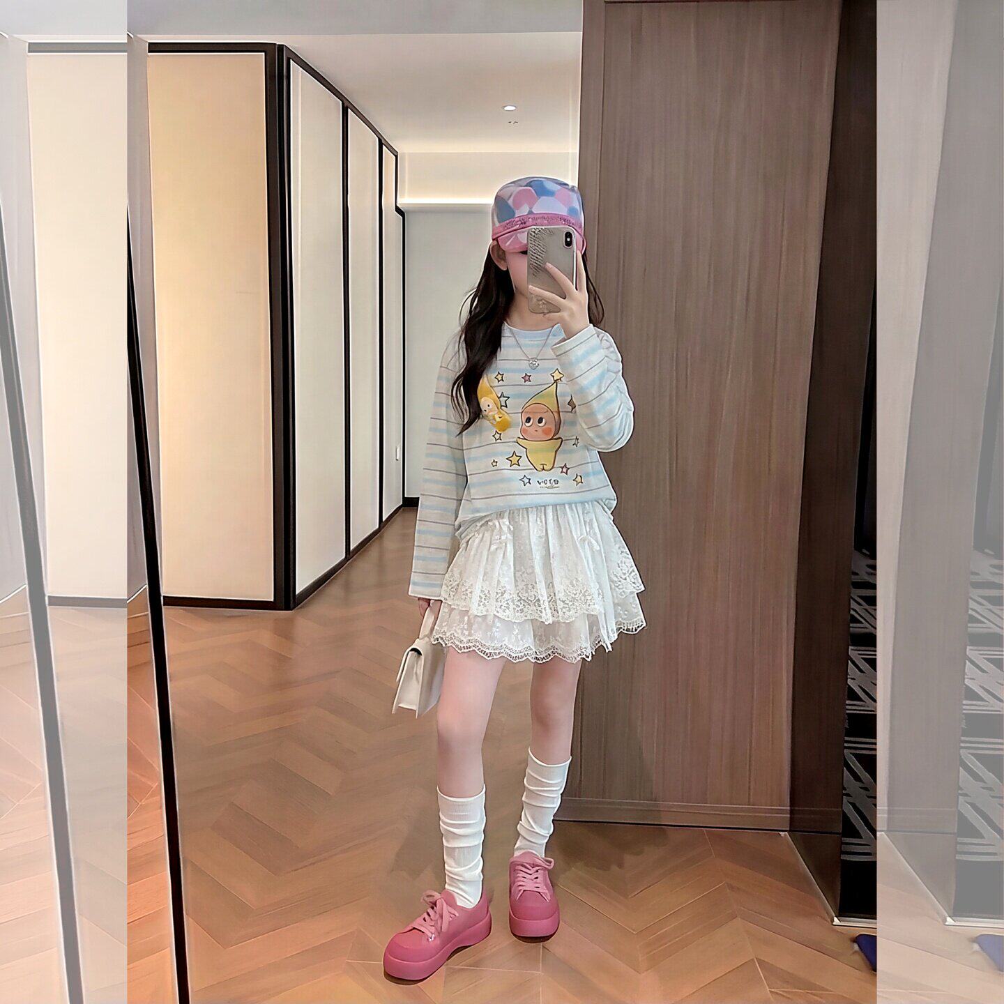 女童长袖T恤夏季防晒袖薄款2026