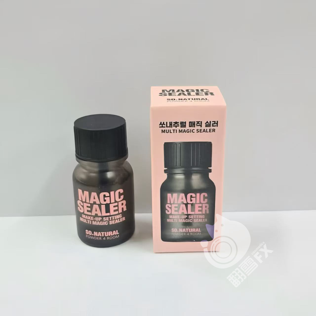 现货韩国fixx 多功能定妆液眼线睫毛眉毛雨衣透明防水防汗不脱妆