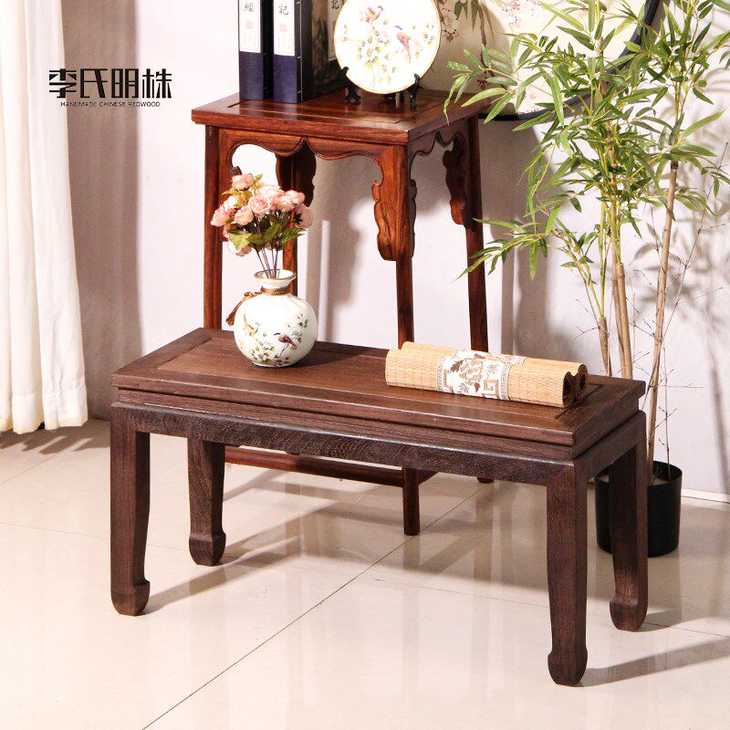 红木全鸡翅d木换鞋凳吃饭凳子长条凳餐桌长条凳双人凳大板凳休息