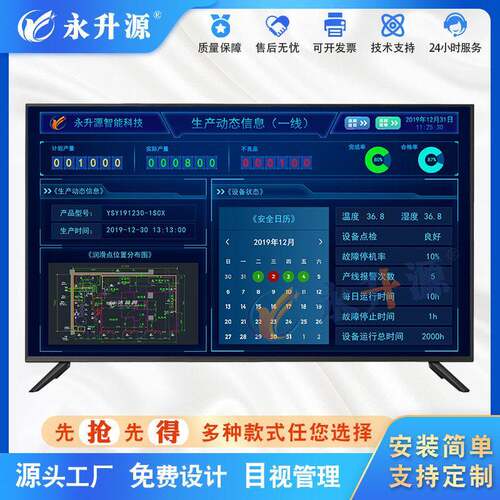 智能化管理车间MES制造执行系统状态汇总屏e-sop作业指导书