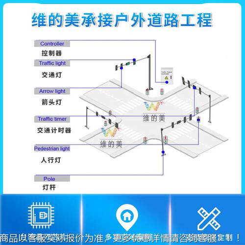 工机动车方向厂指示灯LED带倒时交通示灯 深圳交通红绿警信WDM-JD
