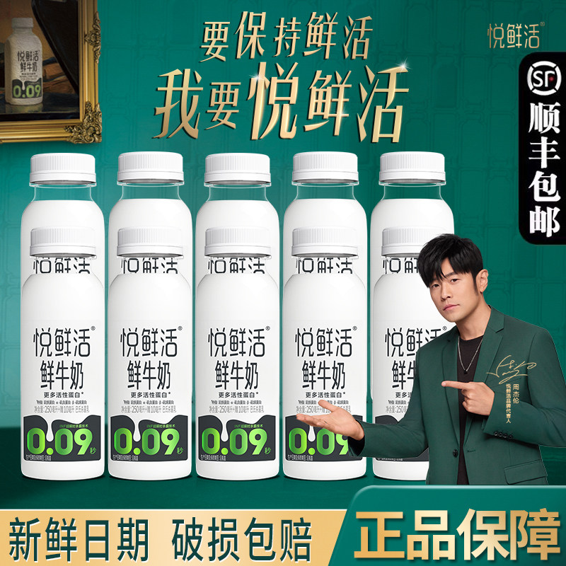 悦鲜活鲜牛奶 保留更多活性蛋白 学生儿童营养低温奶 巴氏杀菌奶