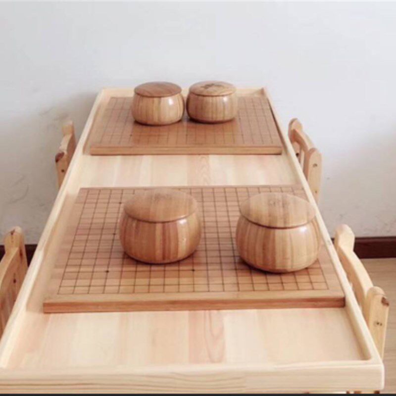 围棋对弈桌椅子 棋类培训课堂专业教学棋具课桌椅S 全实木教学桌