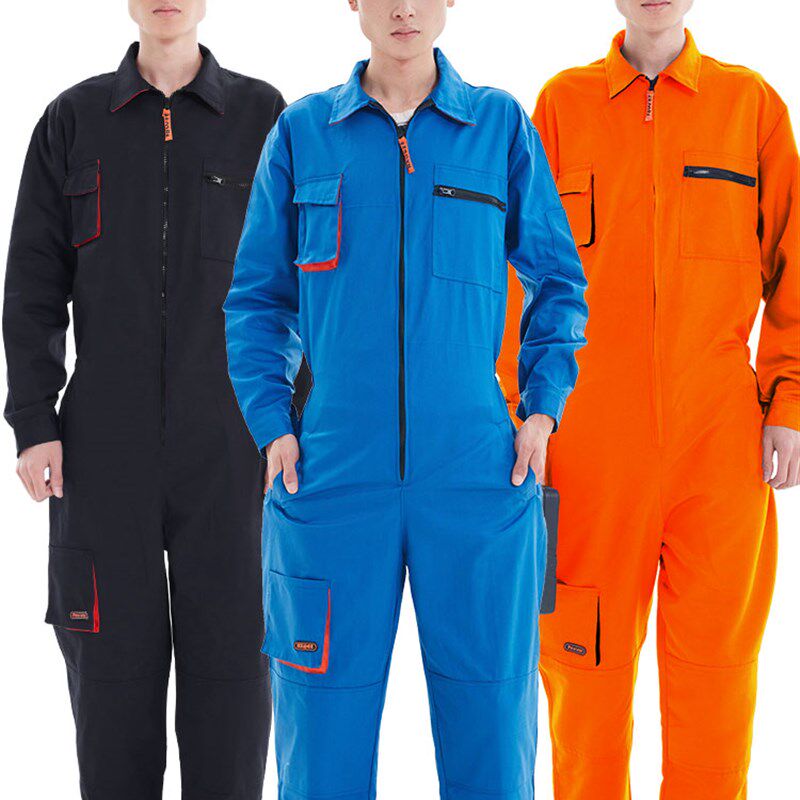 连体衣工作服长袖套装男防尘污机汽维修高空N作业喷漆装修劳保定