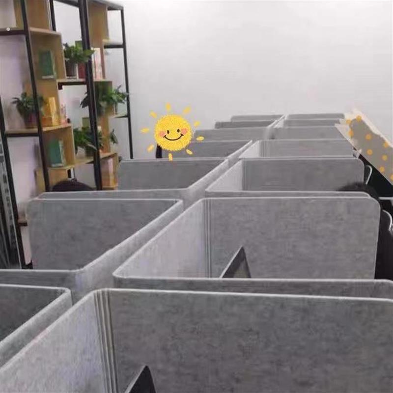 办公桌面隔离挡板工位课桌移动板折叠隔断板书桌遮阳防飞沫隔离板