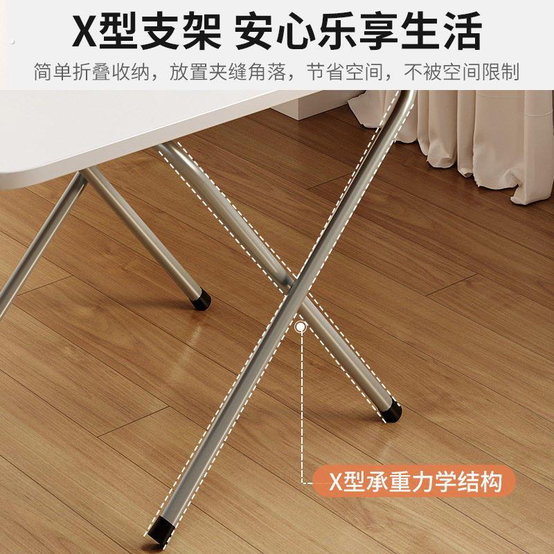 可折叠桌家用小户型吃饭餐桌简易出租屋摆摊方桌户外长方形小桌子