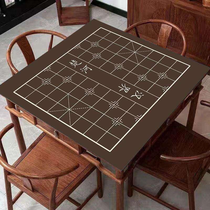 象棋棋盘单卖不含棋像棋牌大号折叠便携式桌布软布防滑桌垫棋盘纸