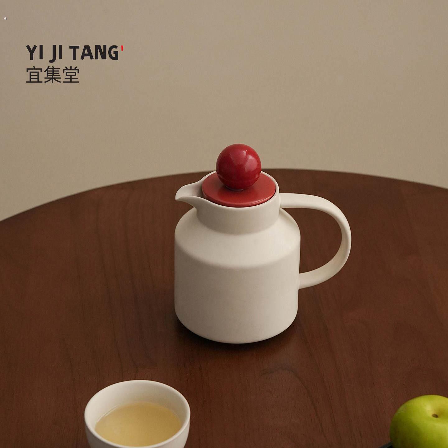 中古风创意纯色陶瓷泡茶壶单壶带过滤家用泡茶器大号茶水壶