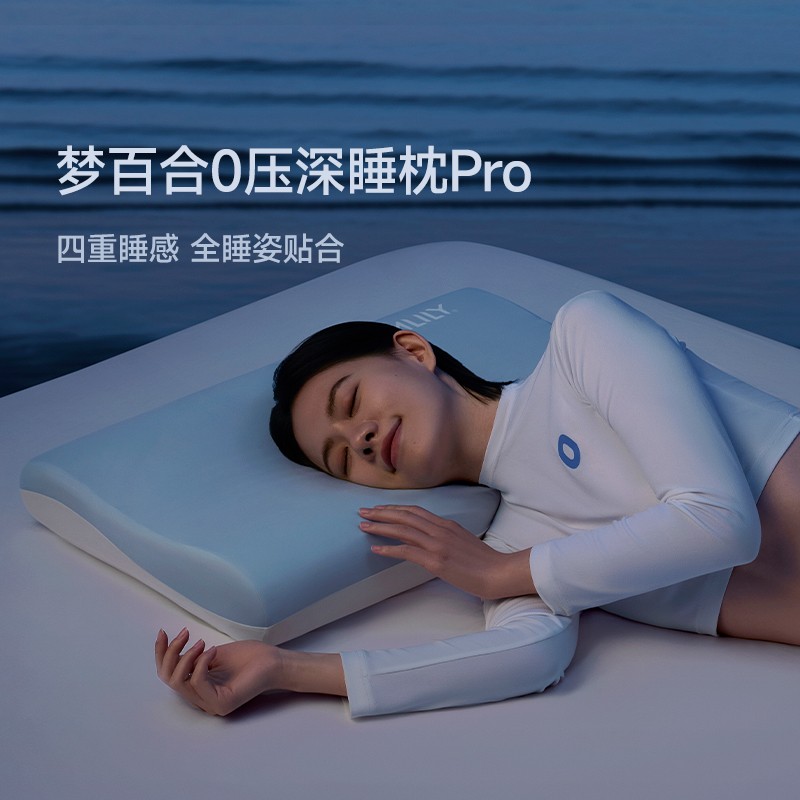【酒店升级零压房】梦百合0压深睡枕Pro双芯记忆绵慢回弹护颈记忆图片