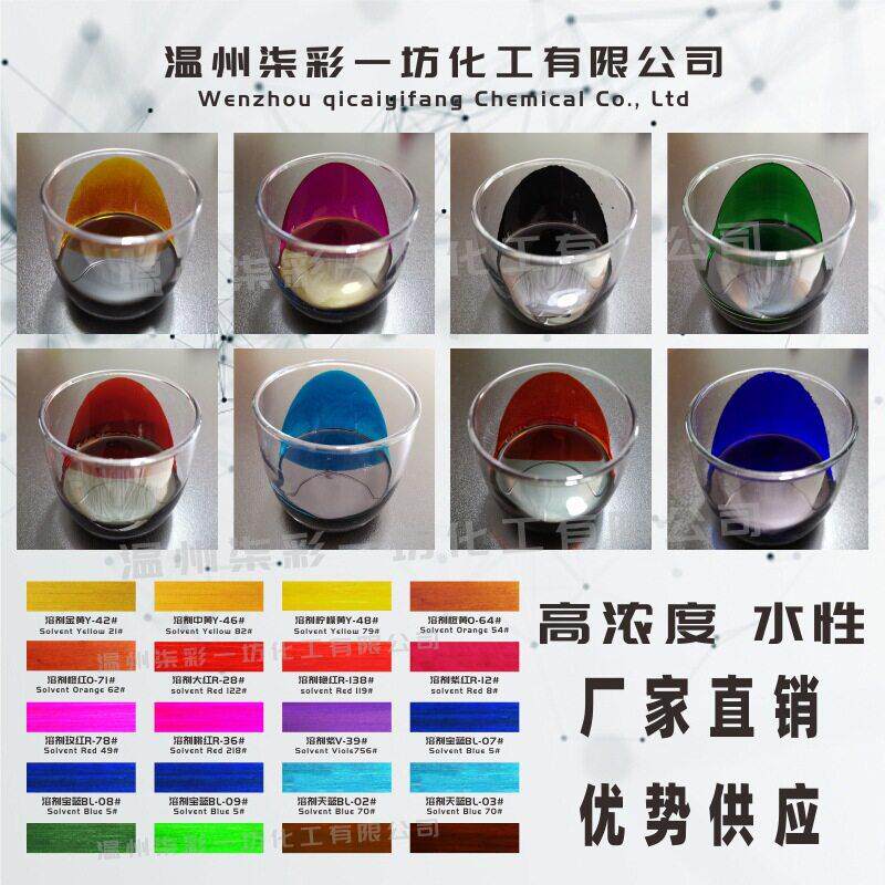 水性透明浓度染料水油两用两性净味色精家具木器漆油漆皮革电镀