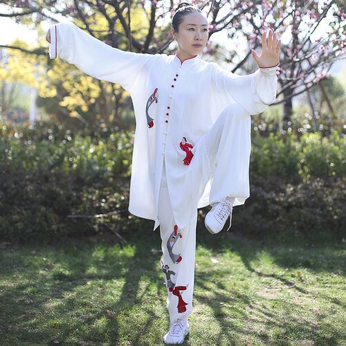 太极春蕾马蕾夏季新n款男女太极服健身气功服晨练服刺绣太极导引