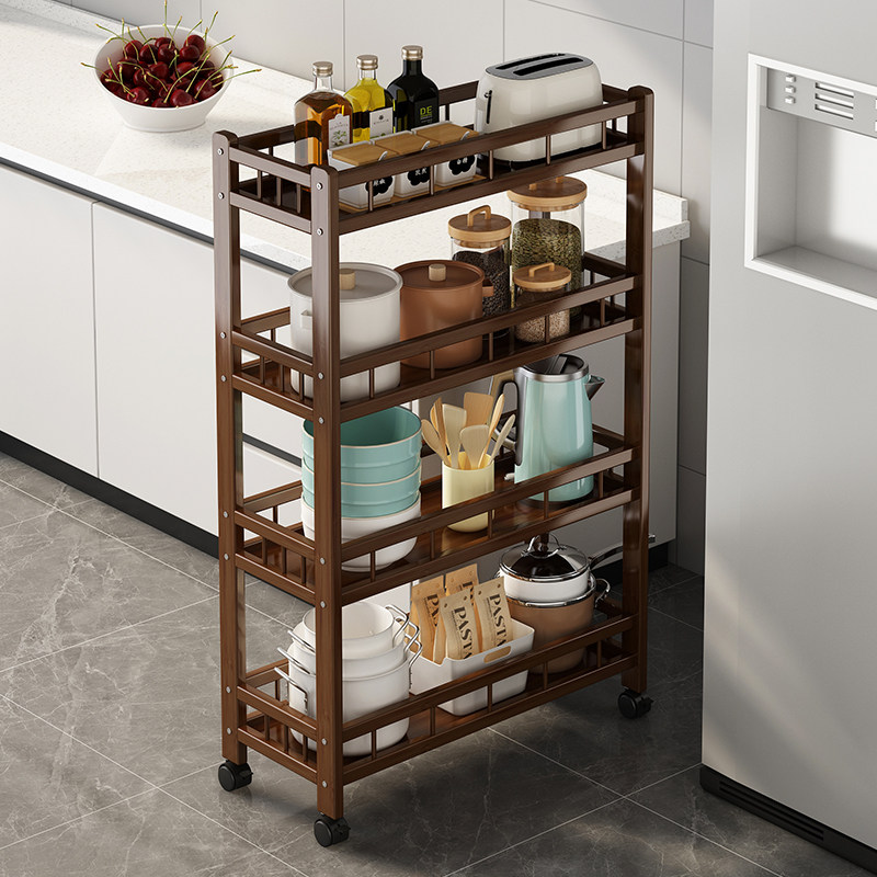 厨房夹缝置物g架落地多层家用调味料品油盐酱醋物品收纳靠墙窄架