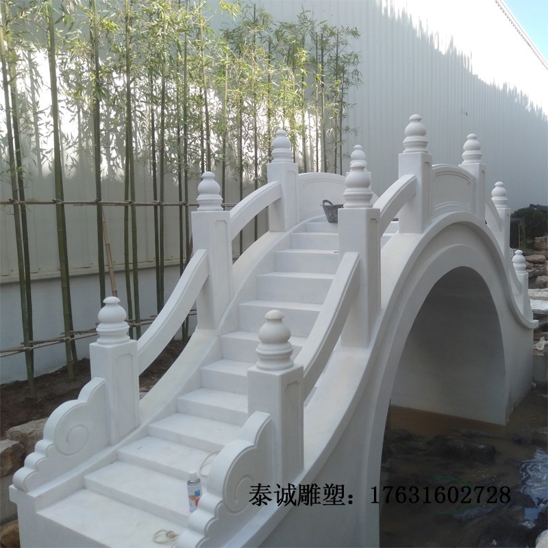 石雕栏板栏杆雕塑定制拱桥石桥升旗台汉白玉M青石浮雕河道护栏园