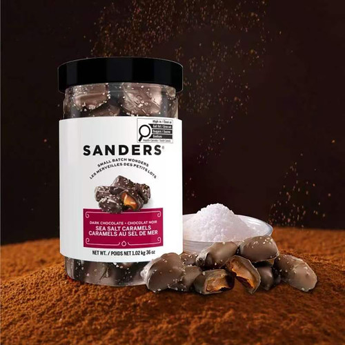 Sanders桑德尔焦糖海盐黑巧克力
