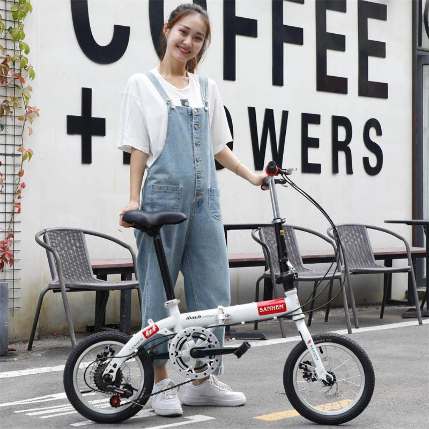 折叠式儿童自行车16-14寸单车迷你超轻便携成人儿童男女款小轮变