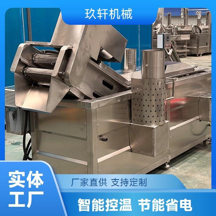 全自动油面筋油炸机小型连续式豆泡油炸机设备