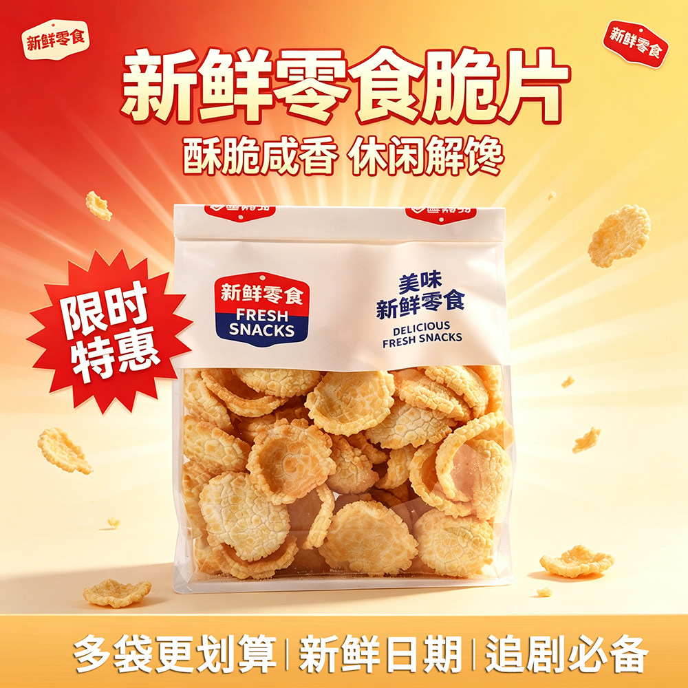 同款绍兴特产手工锅新鲜非油炸香脆片休闲零食品红糖年糕片