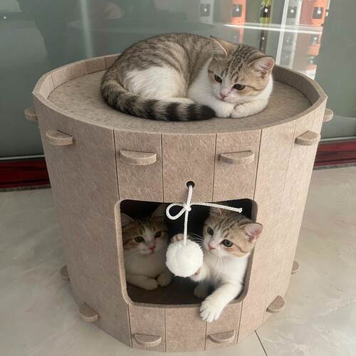 钻洞猫窝猫爬架耐磨树洞猫屋树洞猫窝四季四季通用猫产房别墅帐篷