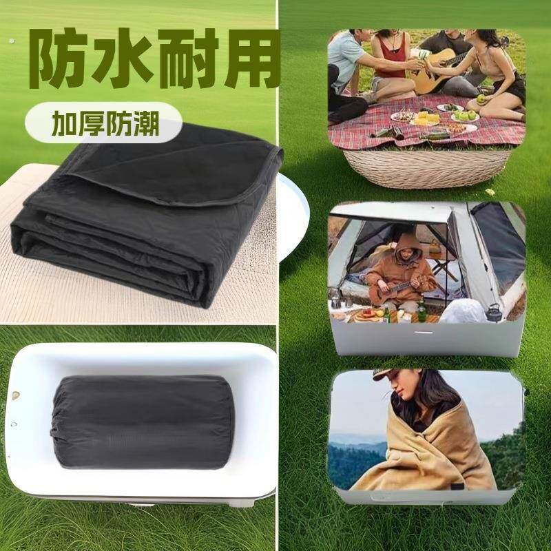 多功能野餐垫防水露营露营羊羔绒便携午睡毯毯加厚防潮垫户外